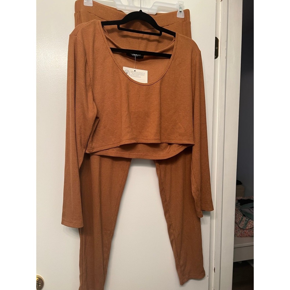 Rebdolls set leggings hooded crop top 1x